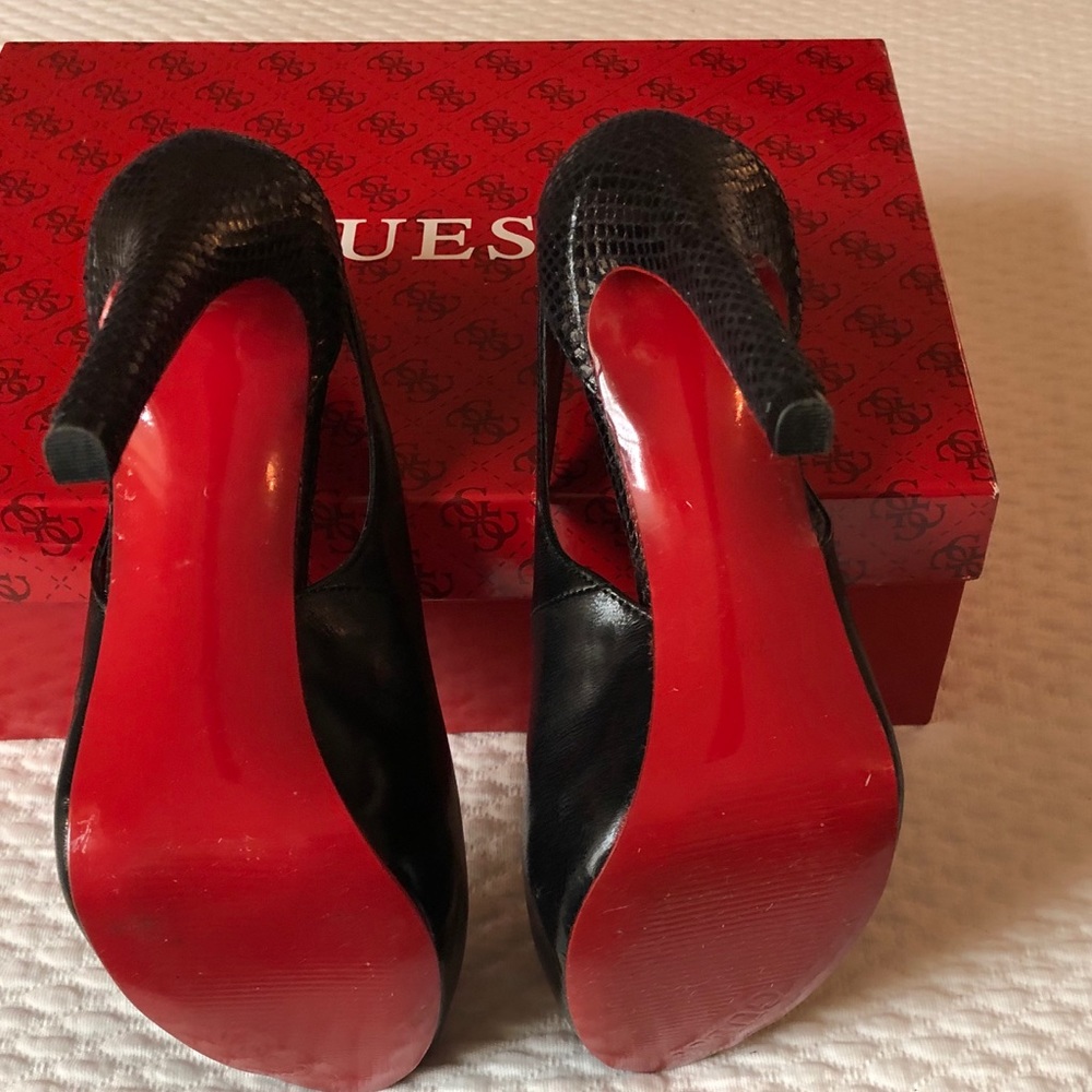 GUESS RED SOLE HEELS